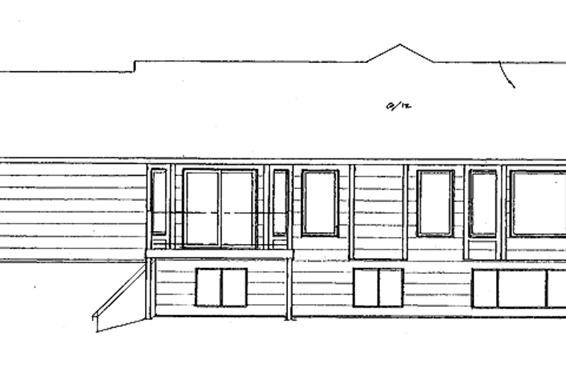 Dream House Plan - Exterior - Rear Elevation for Traditional House Plan #58-220 - 3 bed, 2 bath