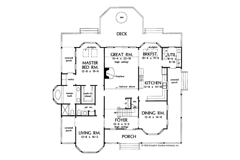 Home Plan - Floor Plan - Main Floor for Victorian House Plan #929-173 - 4 bed, 3.5 bath