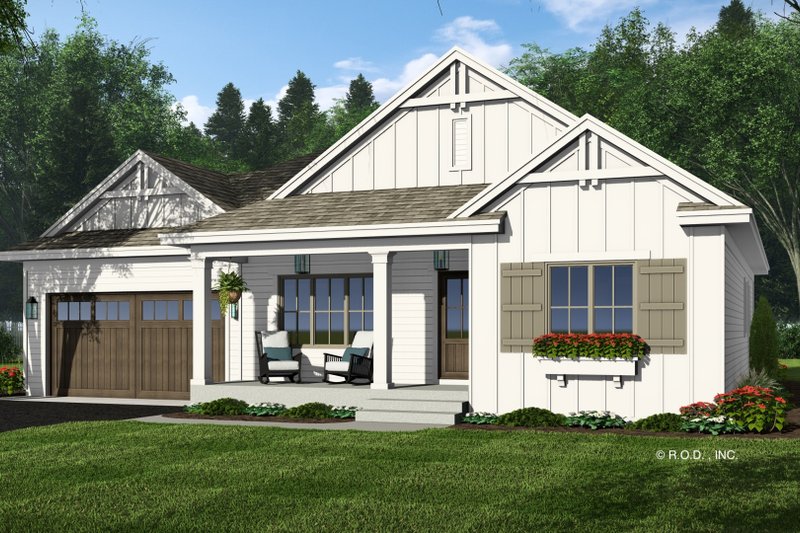 House Plan Design - Exterior - Front Elevation 5 for Farmhouse House Plan #51-1489 - 3 bed, 3 bath