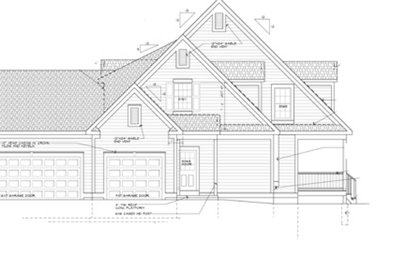 Home Plan - Exterior - Other Elevation 1 for Colonial House Plan #328-460 - 4 bed, 3.5 bath