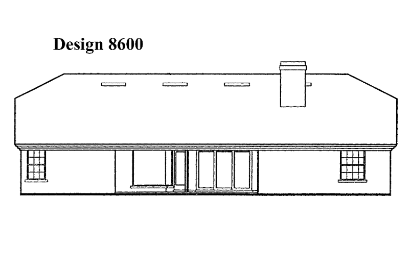 Dream House Plan - Exterior - Rear Elevation for Mediterranean House Plan #417-450 - 4 bed, 2 bath
