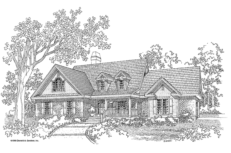 Classical Style House Plan - 3 Beds 2 Baths 1925 Sq/Ft Plan #929-417
