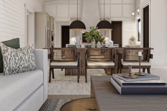 Interior - Family Room 1 for Barndominium House Plan #455-252 - 2 bed, 2 bath