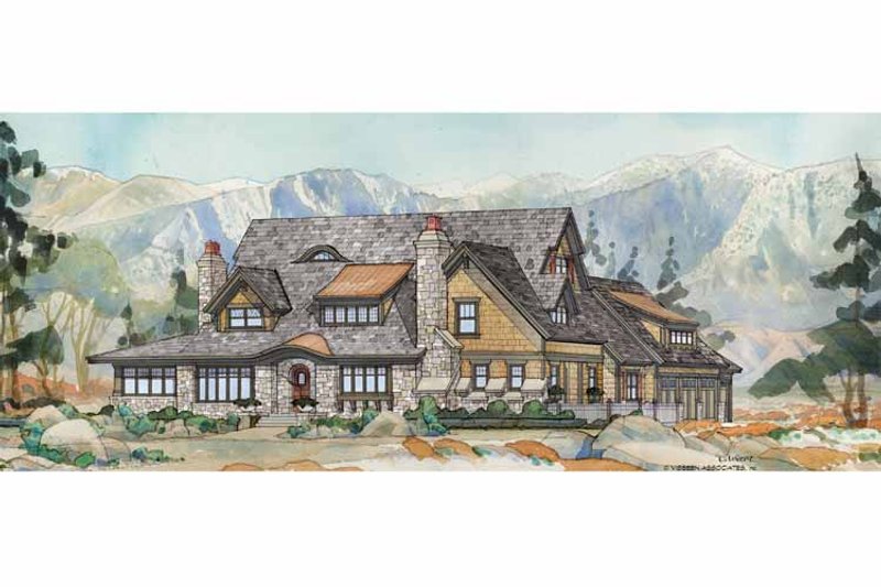 Home Plan - Exterior - Front Elevation 3 for Craftsman House Plan #928-237 - 4 bed, 3.5 bath