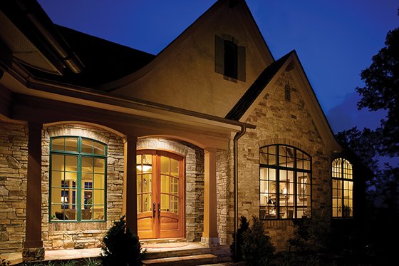 Exterior - Front Elevation 3 for European House Plan #929-894 - 4 bed, 4.5 bath