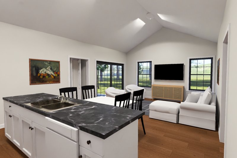 House Blueprint - Interior - Family Room for Cottage House Plan #513-2451 - 4 bed, 2.5 bath