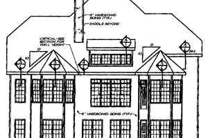 Exterior - Rear Elevation for Colonial House Plan #927-797 - 3 bed, 2.5 bath