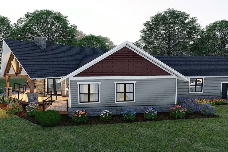 House Design - Exterior - Other Elevation for Country House Plan #932-1275 - 3 bed, 2 bath