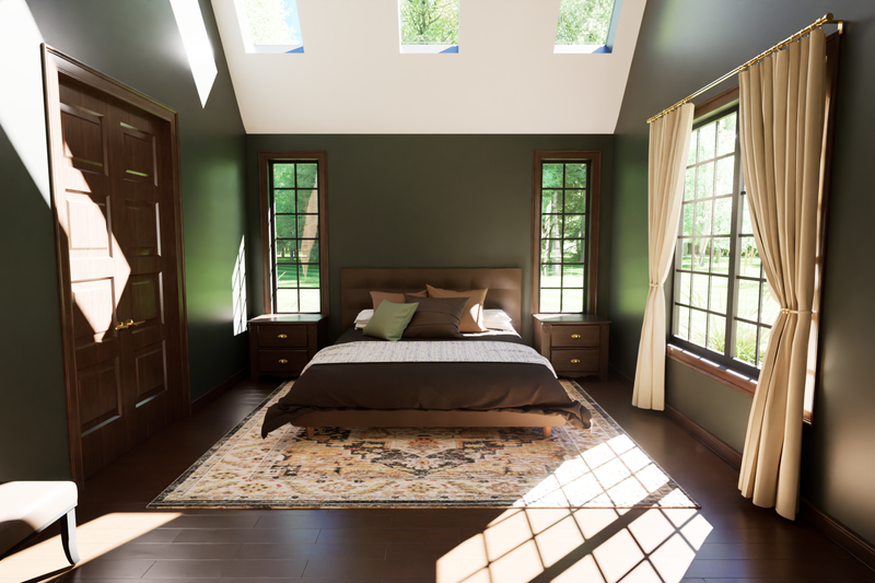 Dream House Plan - Interior - Master Bedroom for European House Plan #1116-20 - 5 bed, 3.5 bath