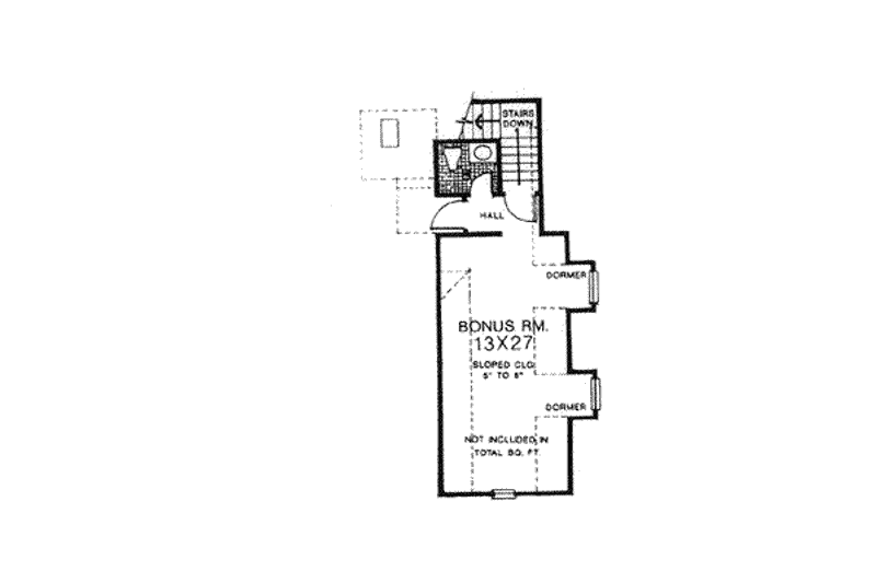 Home Plan - Floor Plan - Other Floor for European House Plan #310-551 - 4 bed, 3 bath