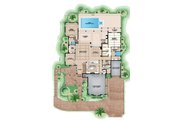 Beach Style House Plan - 5 Beds 6.5 Baths 8791 Sq/Ft Plan #27-468 