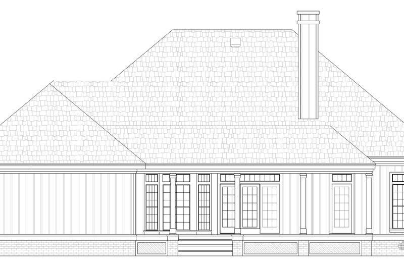 Home Plan - Exterior - Rear Elevation for Farmhouse House Plan #45-630 - 3 bed, 2.5 bath