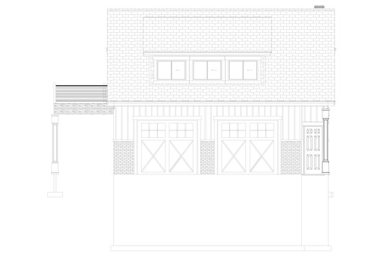 Exterior - Front Elevation 6 for Traditional House Plan #1060-76 - 1 bed, 2.5 bath