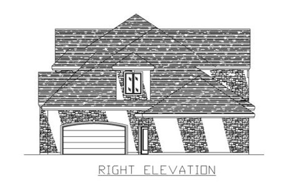 Exterior - Other Elevation 1 for European House Plan #138-236 - 3 bed, 2.5 bath