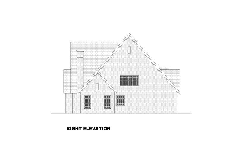 House Plan Design - Exterior - Other Elevation for European House Plan #1117-10 - 4 bed, 4.5 bath