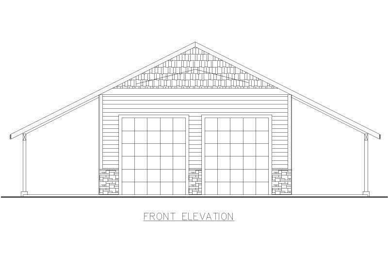 Dream House Plan - Exterior - Front Elevation 3 for Craftsman House Plan #117-1057 - 1 bed, 1 bath