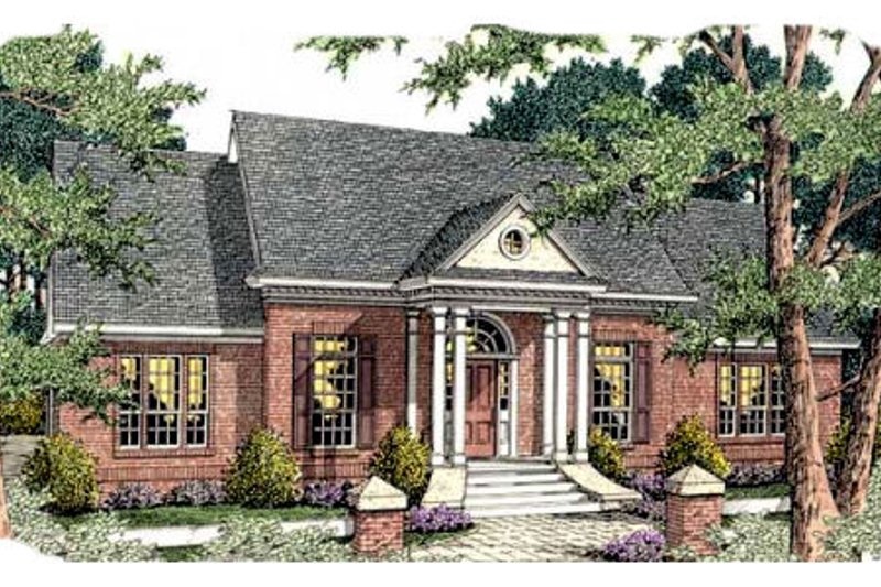 Home Plan - Southern Exterior - Front Elevation Plan #406-291