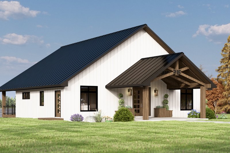 House Plan Design - Exterior - Other Elevation for Barndominium House Plan #1064-311 - 2 bed, 2 bath
