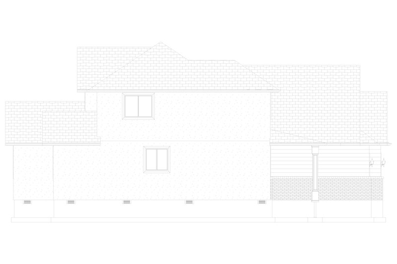 House Plan Design - Exterior - Other Elevation 2 for Craftsman House Plan #1060-52 - 4 bed, 2.5 bath