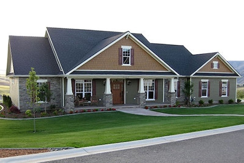 House Plan Design - Craftsman Exterior - Front Elevation Plan #21-349