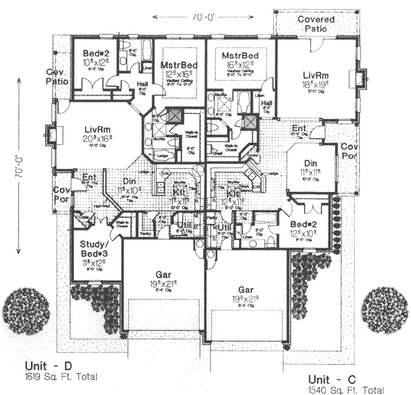 Home Plan - Traditional Floor Plan - Main Floor Plan #310-455