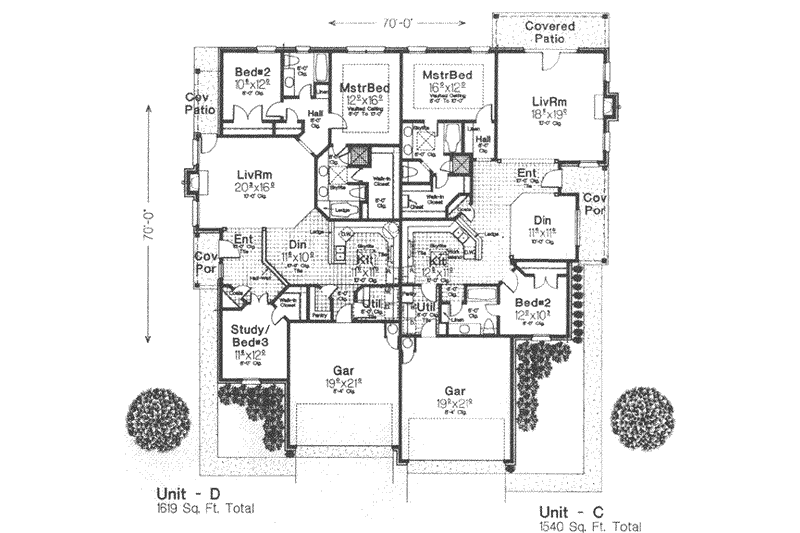 Home Plan - Floor Plan - Main Floor for Traditional House Plan #310-455 - 3 bed, 2 bath