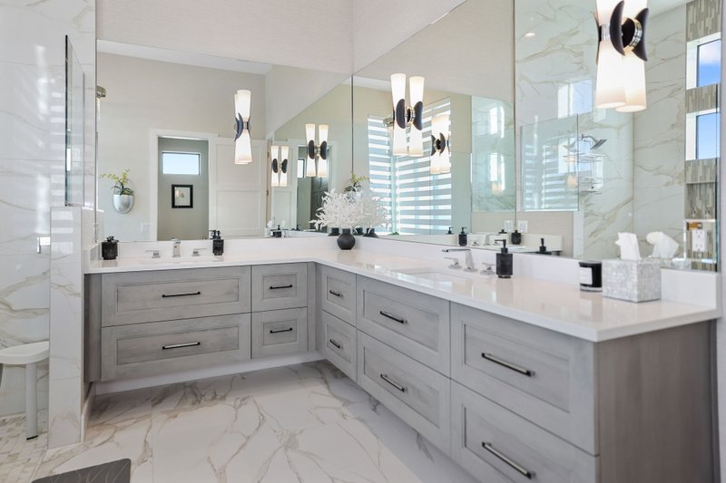 House Blueprint - Interior - Master Bathroom 1 for Contemporary House Plan #930-533 - 3 bed, 3 bath