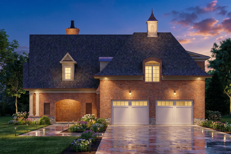 Dream House Plan - Exterior - Front Elevation 3 for Traditional House Plan #54-728, 0 bath