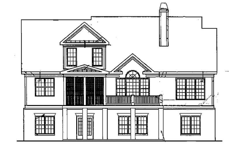 Dream House Plan - Exterior - Rear Elevation for Craftsman House Plan #927-310 - 4 bed, 3 bath