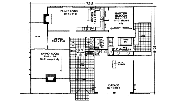 Home Plan - Mediterranean Floor Plan - Main Floor Plan #320-1287