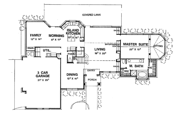 Dream House Plan - Traditional Floor Plan - Main Floor Plan #472-196