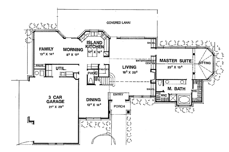 Dream House Plan - Floor Plan - Main Floor for Traditional House Plan #472-196 - 4 bed, 3.5 bath