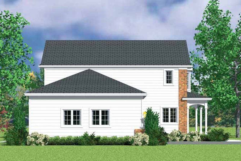 House Blueprint - Exterior - Other Elevation 1 for Country House Plan #72-1111 - 3 bed, 2.5 bath