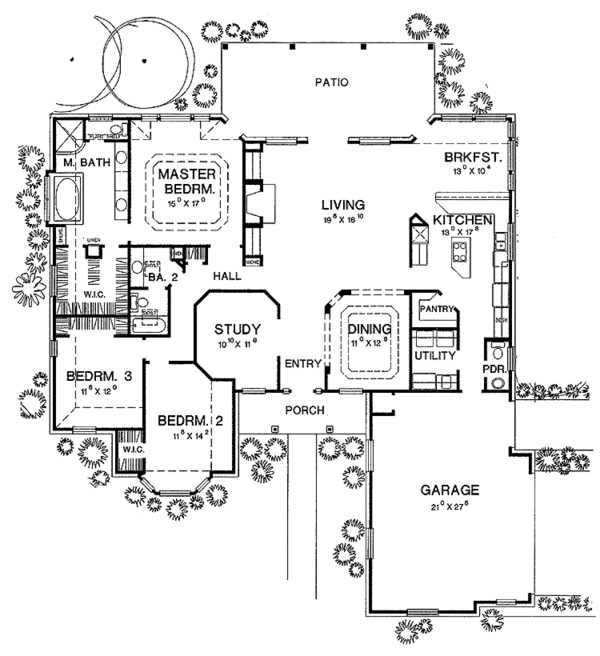 Home Plan - Country Floor Plan - Main Floor Plan #472-165