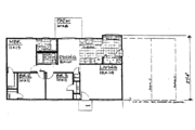 Contemporary Style House Plan - 3 Beds 2 Baths 1154 Sq/Ft Plan #30-249 