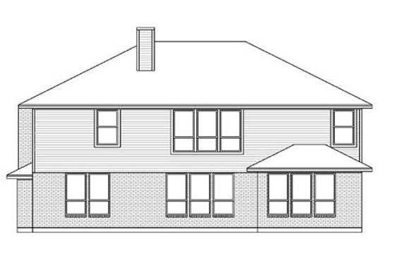 Exterior - Rear Elevation for Traditional House Plan #84-189 - 5 bed, 4 bath