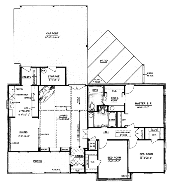 House Plan Design - Country Floor Plan - Main Floor Plan #36-616
