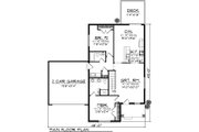 Ranch Style House Plan - 2 Beds 2 Baths 1264 Sq/Ft Plan #70-1018 