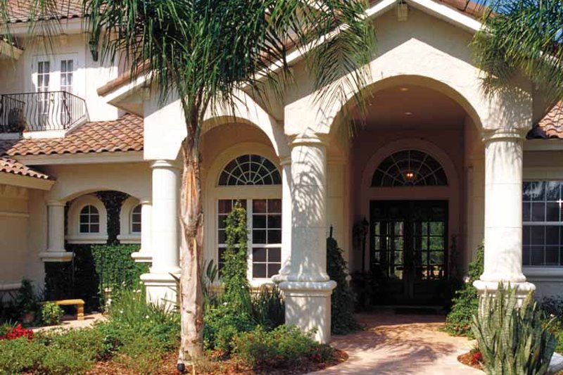 Home Plan - Exterior - Front Elevation 5 for Mediterranean House Plan #417-748 - 4 bed, 4.5 bath