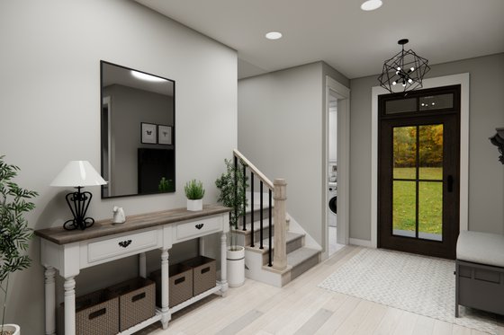 Interior - Entry 2 for Farmhouse House Plan #51-1455 - 3 bed, 3.5 bath