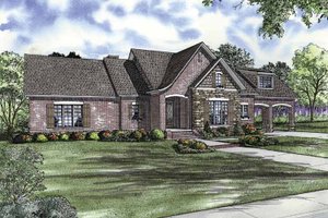 Traditional Exterior - Front Elevation Plan #17-2851