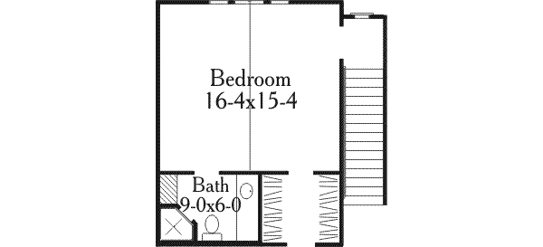 Southern Floor Plan - Upper Floor Plan #406-277
