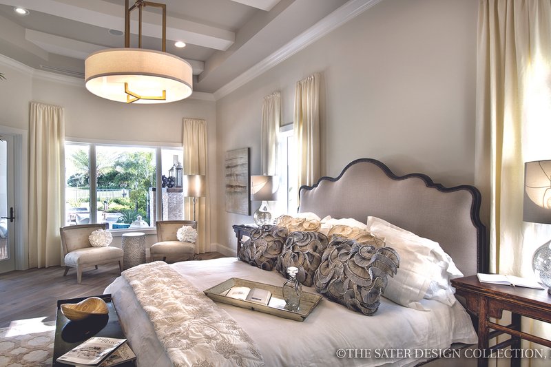 House Plan Design - Interior - Master Bedroom 1 for Mediterranean House Plan #930-444 - 3 bed, 3.5 bath