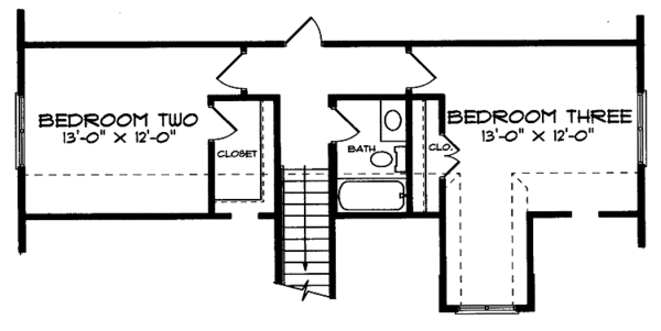 Home Plan - Craftsman Floor Plan - Upper Floor Plan #413-895