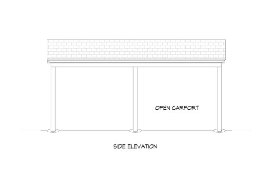 Exterior - Other Elevation for Traditional House Plan #932-729, 0 bath
