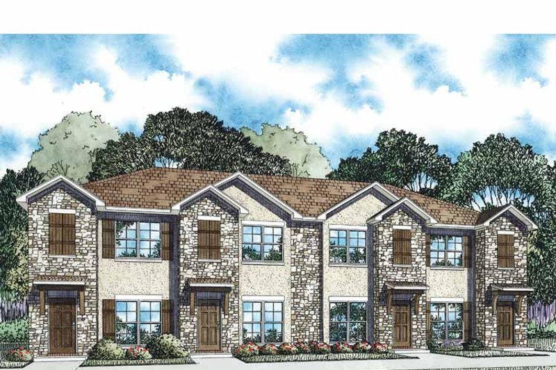 Home Plan - Exterior - Front Elevation 3 for Traditional House Plan #17-3358 - 8 bed, 8 bath