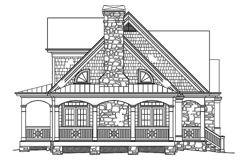 Dream House Plan - Exterior - Other Elevation for Country House Plan #429-434 - 2 bed, 2.5 bath