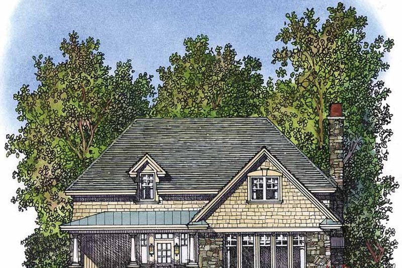 Home Plan - Country Exterior - Front Elevation Plan #1016-70