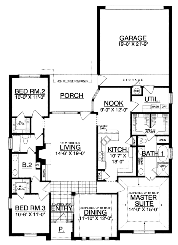 Dream House Plan - Traditional Floor Plan - Main Floor Plan #40-486