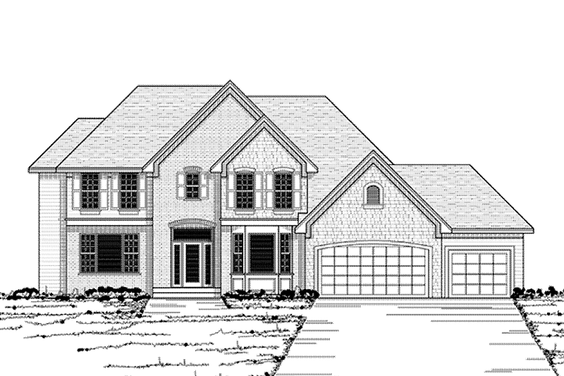 Dream House Plan - Traditional Exterior - Front Elevation Plan #51-1056